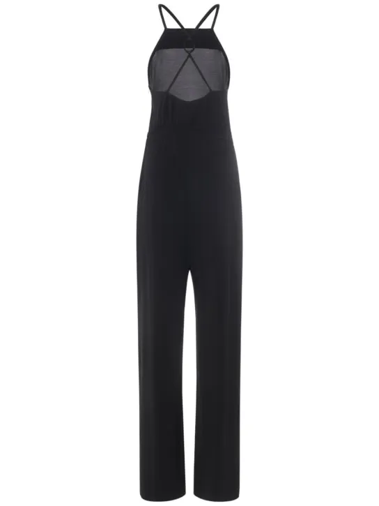 Max Mara   Agar viscose crepe crisscross jumpsuit 