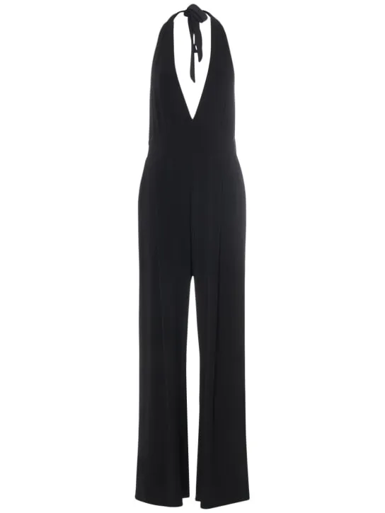 Max Mara   Nice viscose crepe halter neck jumpsuit 