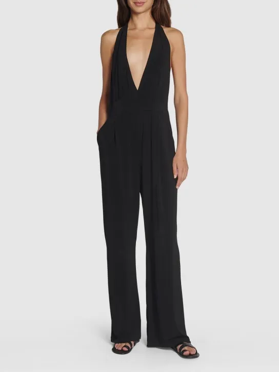 Max Mara   Nice viscose crepe halter neck jumpsuit 