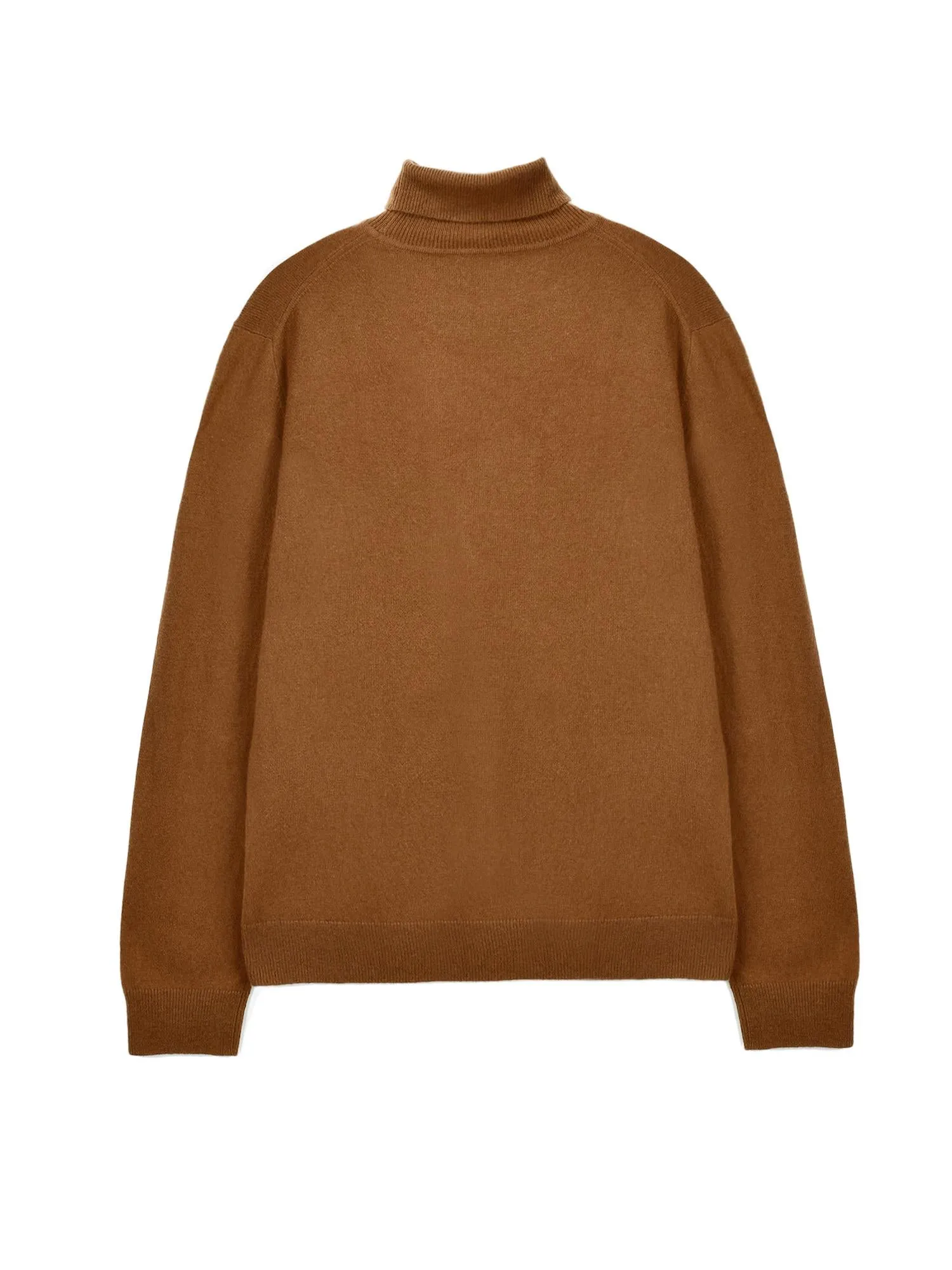 Men Turtleneck Sweater_Deep Camel