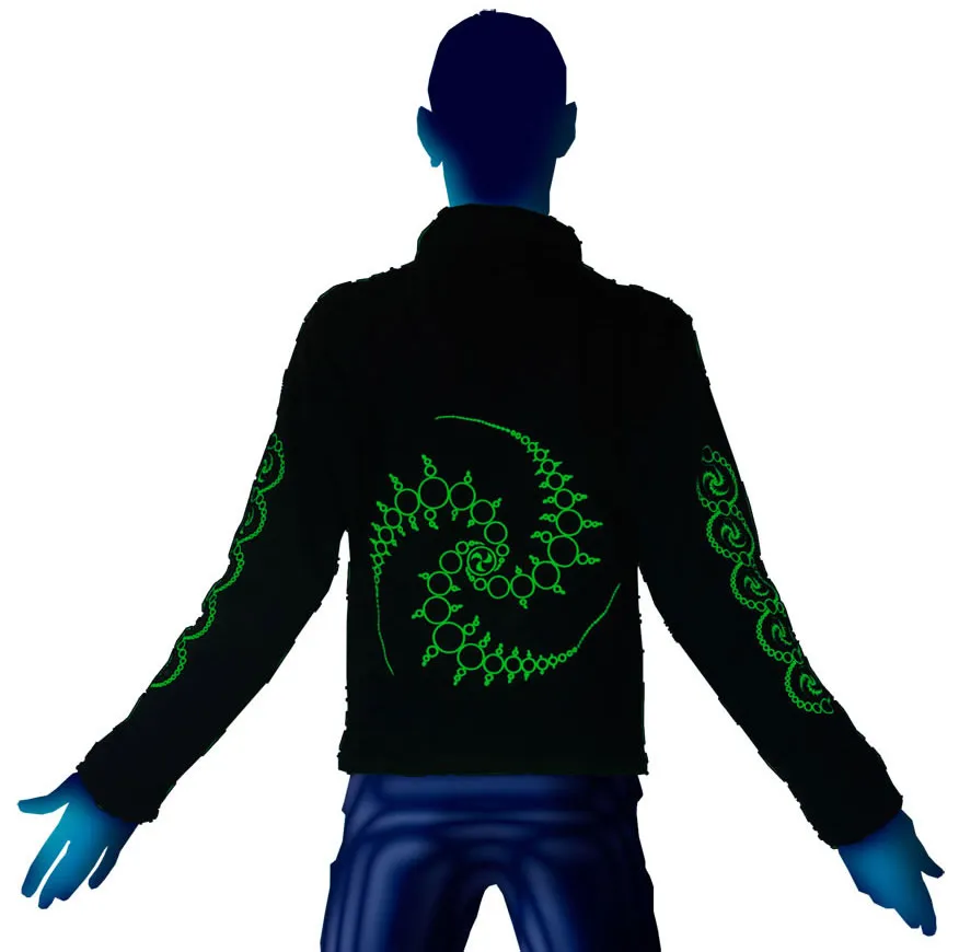 Morph Jacket (No Hood) : Lime Triskelion