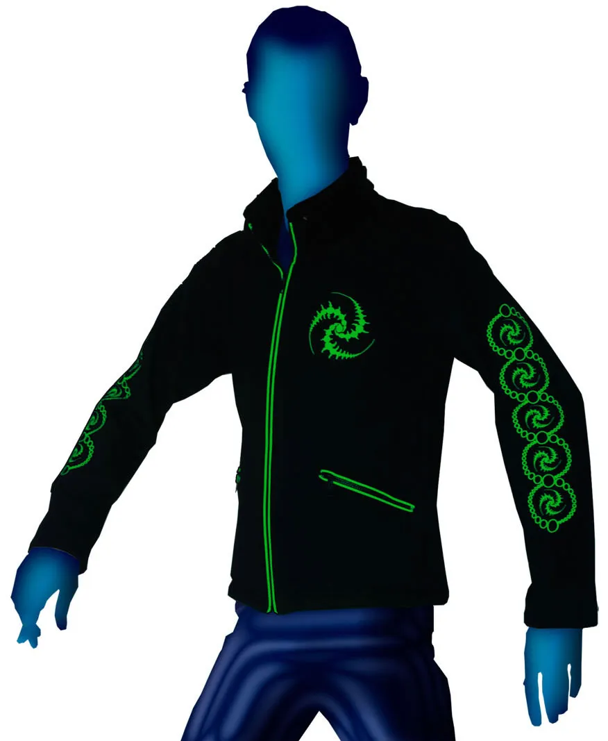 Morph Jacket (No Hood) : Lime Triskelion