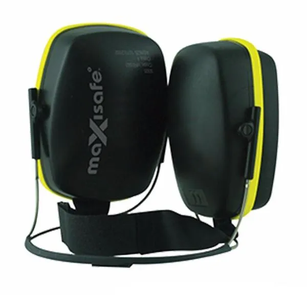 New Maxisafe 3005 Yellow Rockman Neck Style Earmuffs Class 4