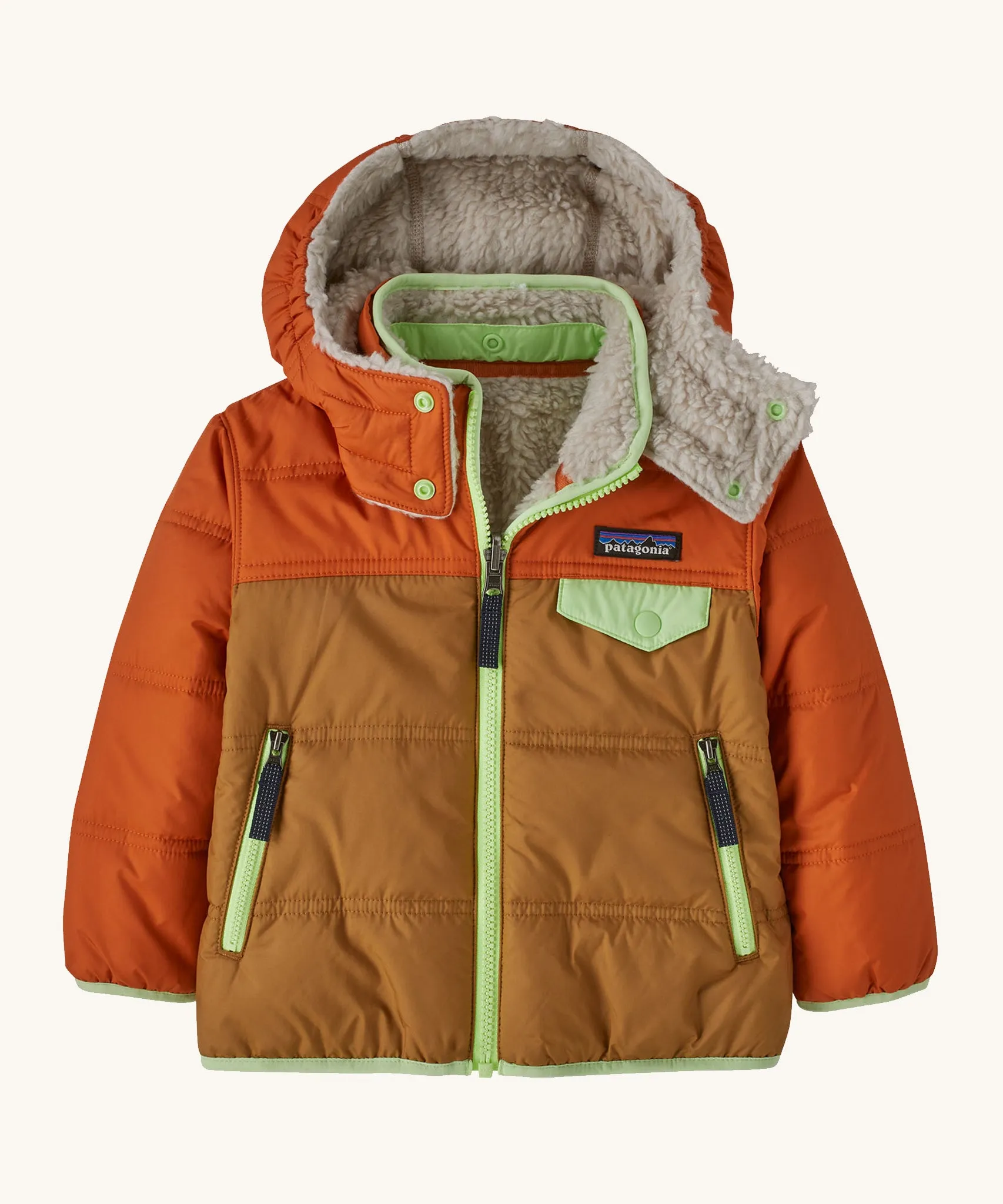 Patagonia Baby Reversible Tribbles Hoody - Nest Brown