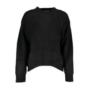 Patrizia Pepe Chic Turtleneck Sweater with Contrast Accents