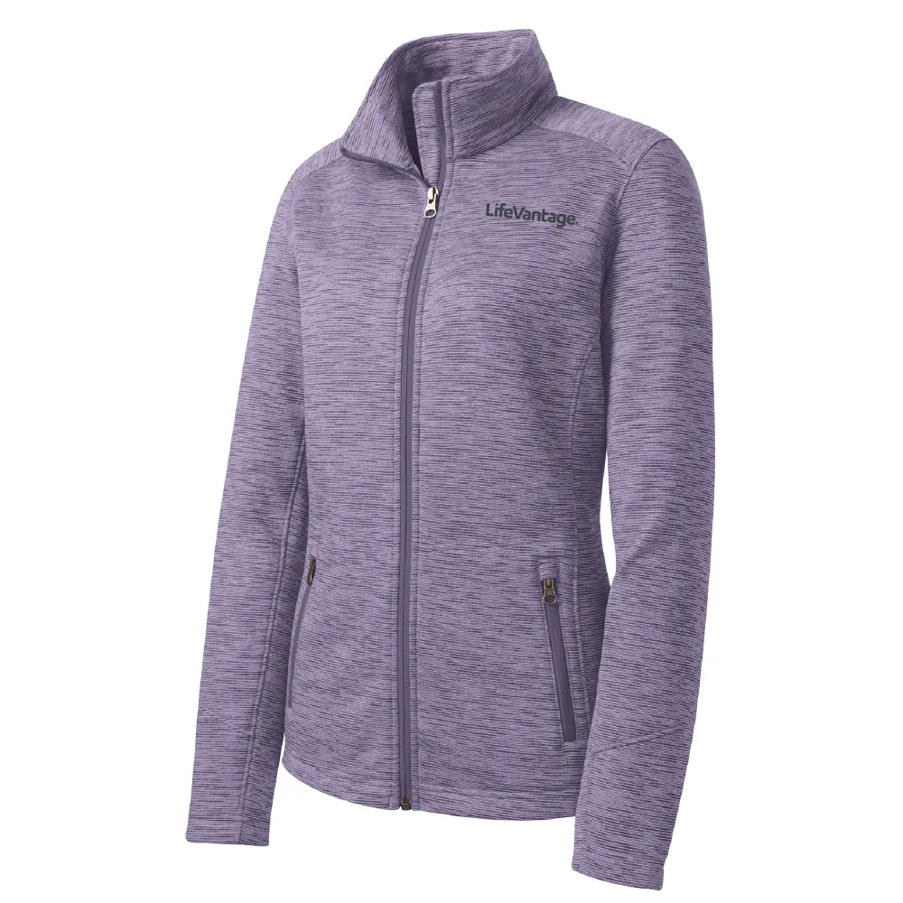 Port Authority® Ladies Digi Stripe Fleece Jacket