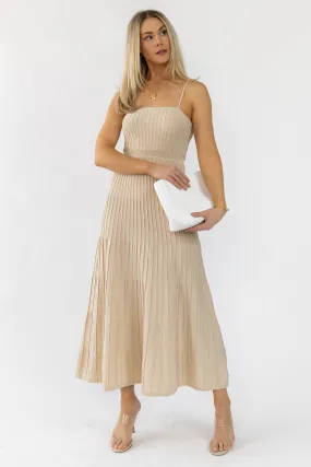 Rosalie Natural Knit Maxi Dress