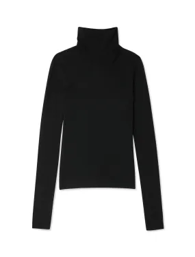 Superfine Merino Fitted Turtleneck