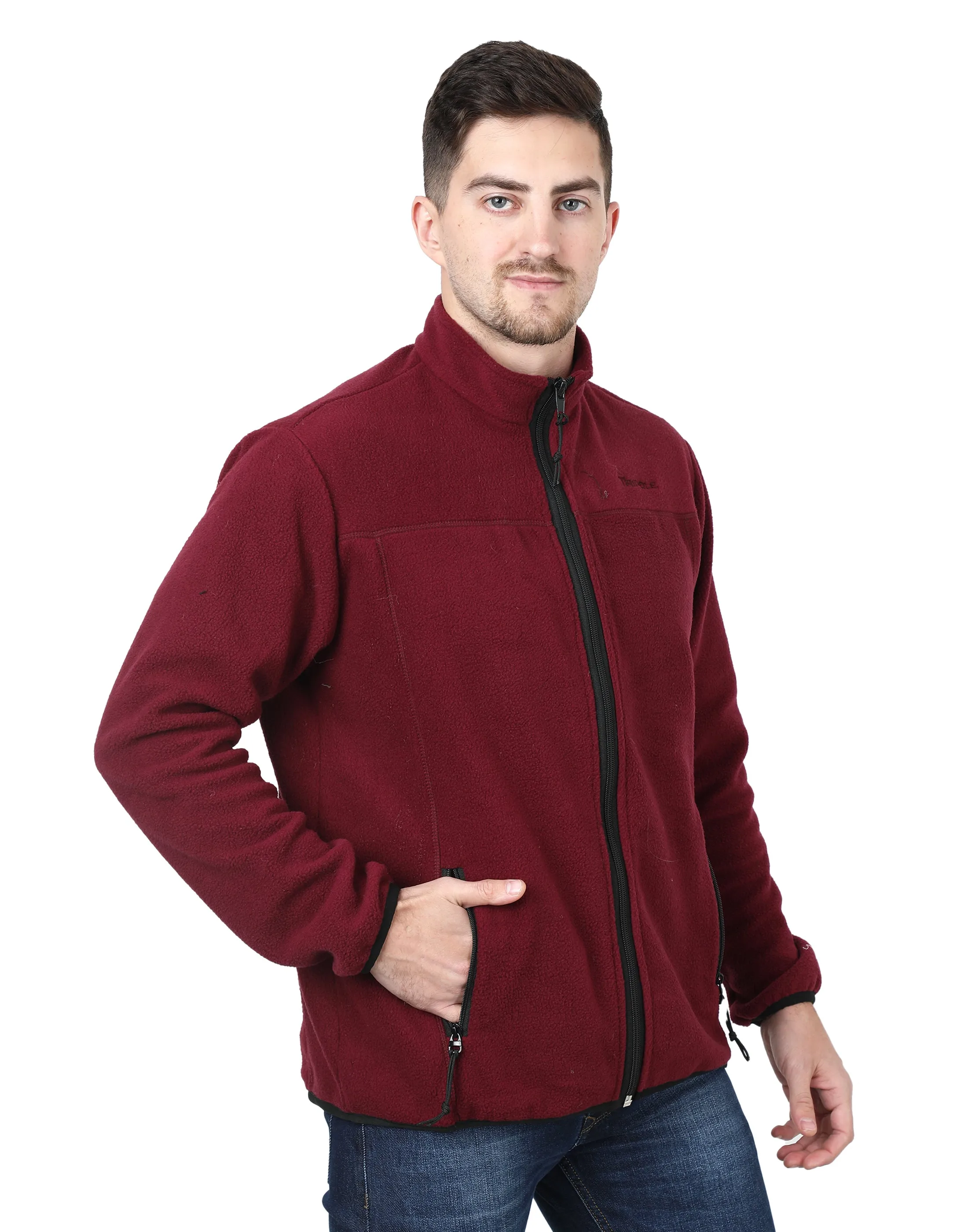 Tripole Anti-Pilling Fleece Winter Jacket and Windcheater | Wine