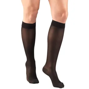 TRUFORM Women's LITES Diamond Pattern Sheer Knee Highs New - 15-20 mmHg