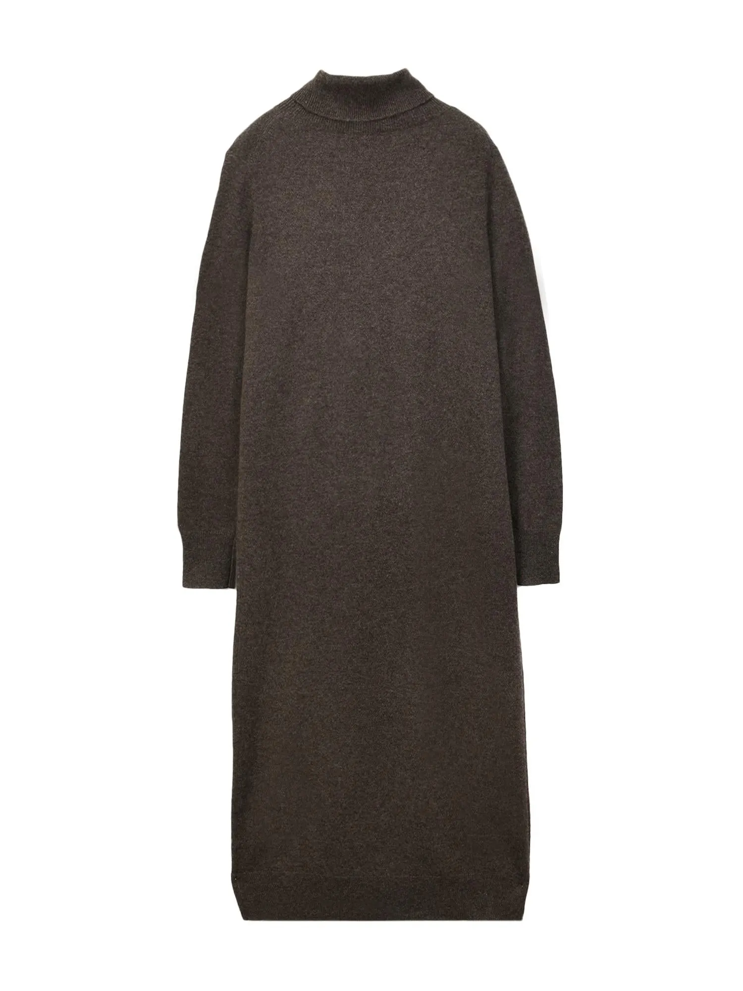 Turtleneck Maxi Dress_Cocoa Brown