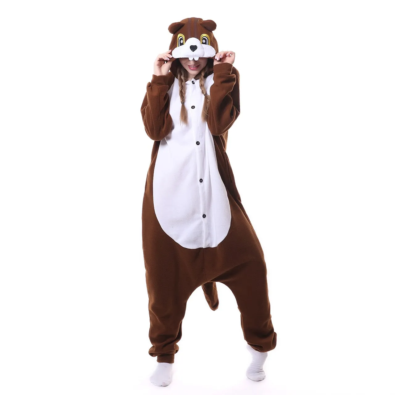 Winter Adult Animal Mike Duck Onesies Shark Cat Fox Kigurumi Pajamas Monkey Cartoon Costumes Jumpsuits Christmas Hooded