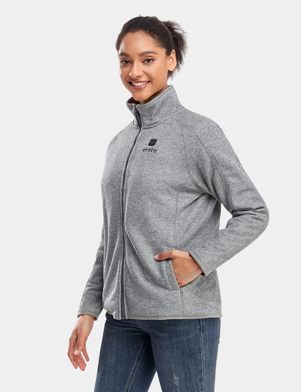 Women's Heated Full-Zip Fleece Jacket - New Colours